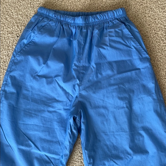 Eddie Bauer Women's Rip Stop Blue Nylon Athletic Vintage Y2K Track Pants Small - Picture 5 of 13